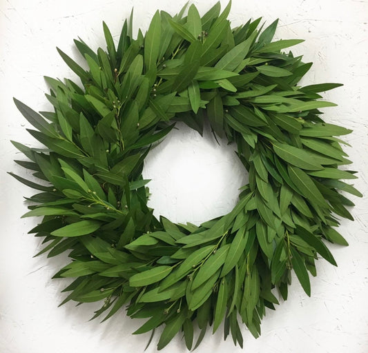 Fresh Wreath Front Door advent bay leaf green Laurel home decor, wall decor, wedding, party decor kitchen wreath aromatic spring summer gift