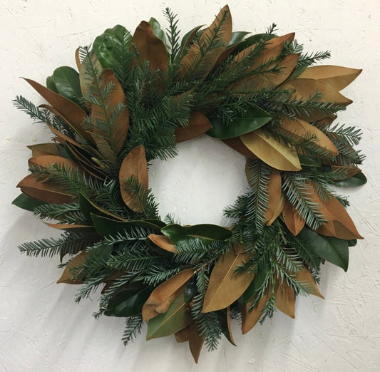 Fresh Redwood and Magnolia Christmas, Wreath for Front Door Decor, Home Decor, Gift, Office, Kitchen Christmas New year