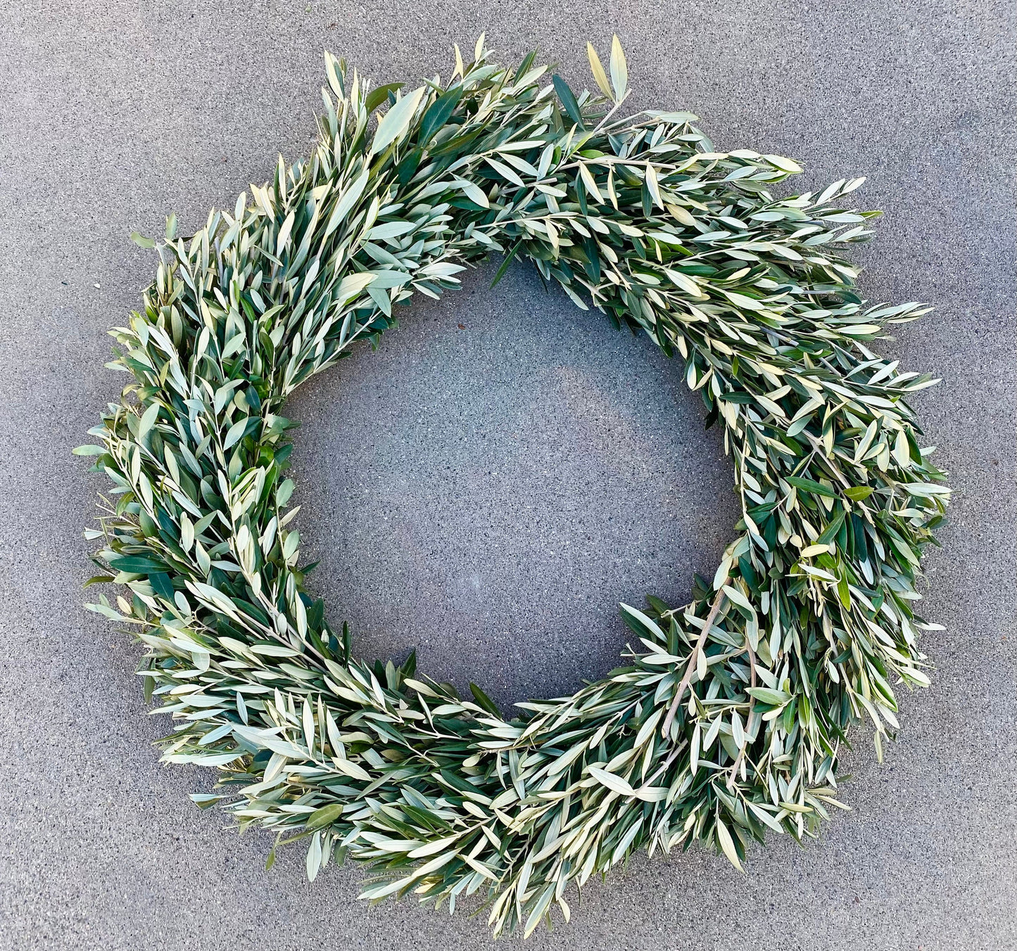 Fresh Real Olive Greenery Wreath for Front Door Decor farmhouse rustic wedding decor housewarming gift spring summer valentines day gift