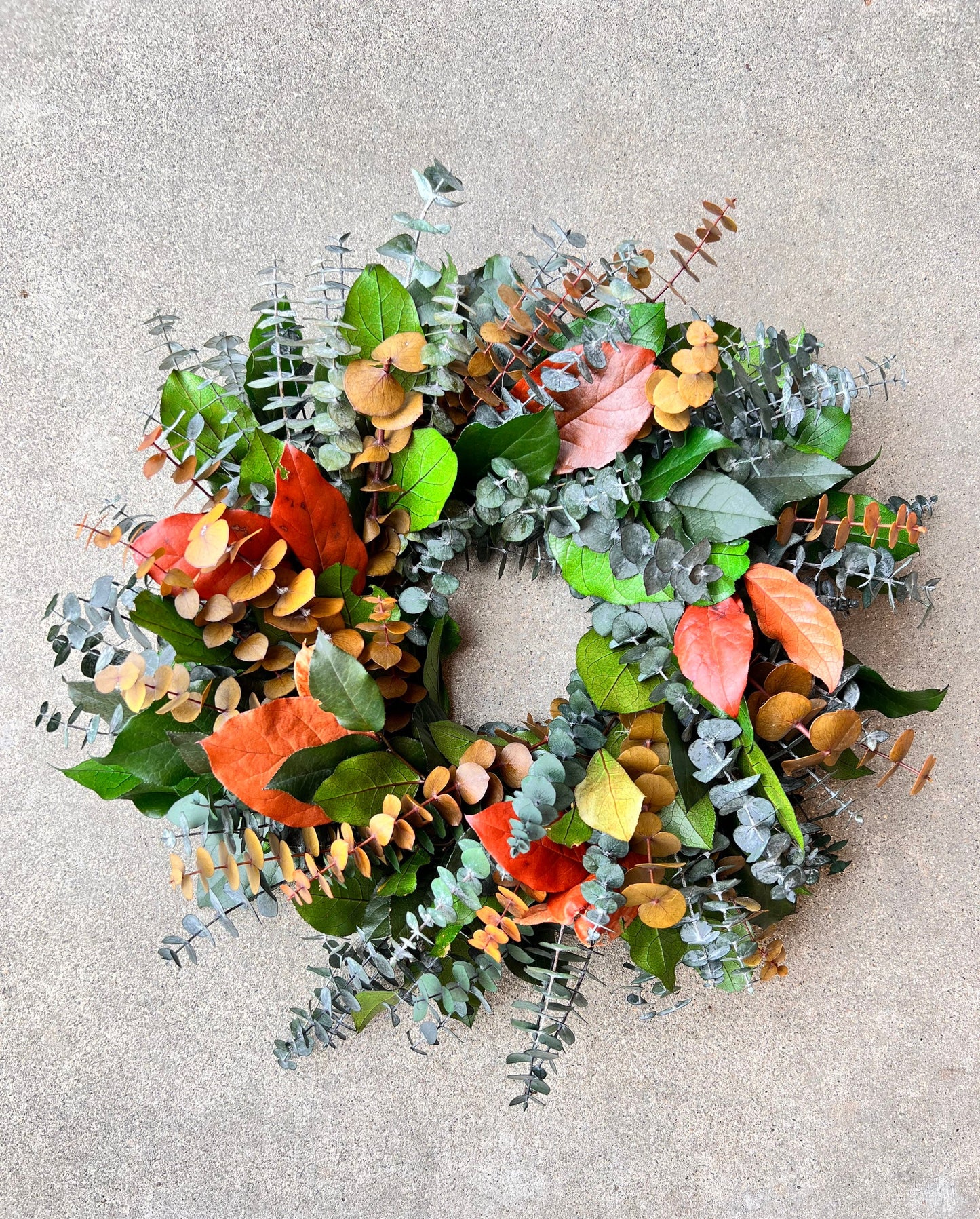 Wreath for Front Door Decor, Preserved, Baby, Willow, Eucalyptus, Salal, Christmas, Winter, New year Birthday Long Lasting Everlasting.