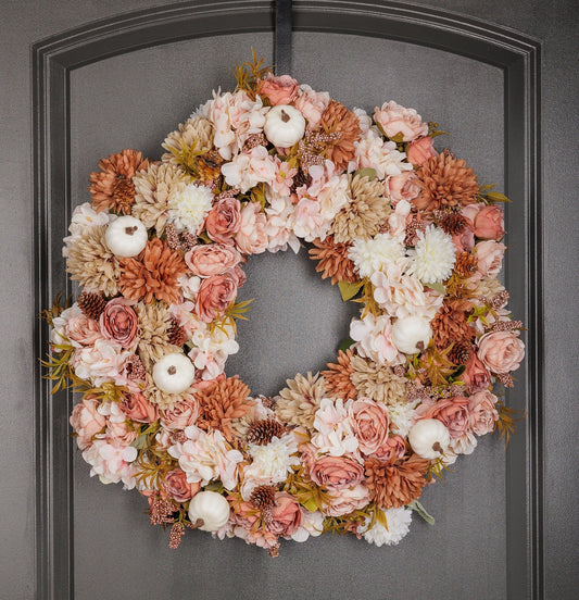 Wreath for Front Door, Winter, Faux Artificial Real Touch Indoors, Outdoors,, Birthday Gift, House Warming Wedding, New year, Christmas